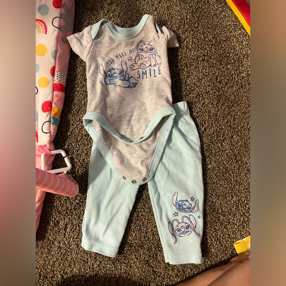 Cute Baby Outfit with Cartoon Print